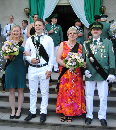 Die neuen Majestäten von Gimborn: Prinz Leon Hagen und König Michael Stötzel