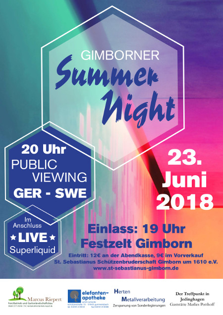 Plakat Disco Schützenfest 2018