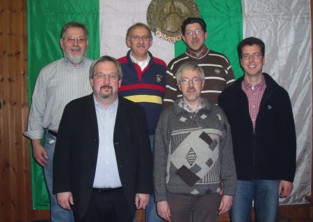 Der geschäftsführende Vorstand 2009 nebst Stellvertretern (v.l.): Ernst Potthoff, Stefan Meisenberg, Paul Heide, Andreas Stötzel, Wolfgang Blumberg, Markus Hagen