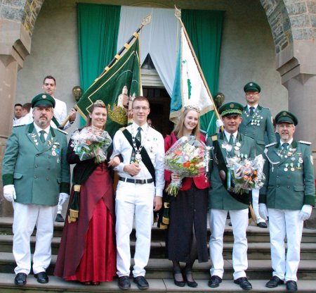 Die neuen Majestäten: Prinz Andre Klobes und König Jens Büscher