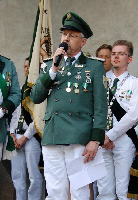 Mahnende Worte kamen vom Vorsitzenden der Bruderschaft, Andreas Stötzel.