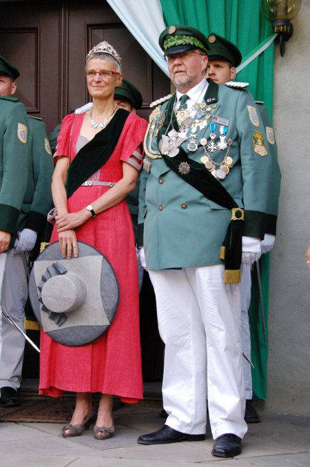 Das neue Königspaar der Gimborner Schützen: Peter und Henrike Vogt.