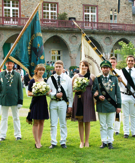 Die neuen Majestäten: Prinz Jan-Philipp Schorde und König Oliver Mülling