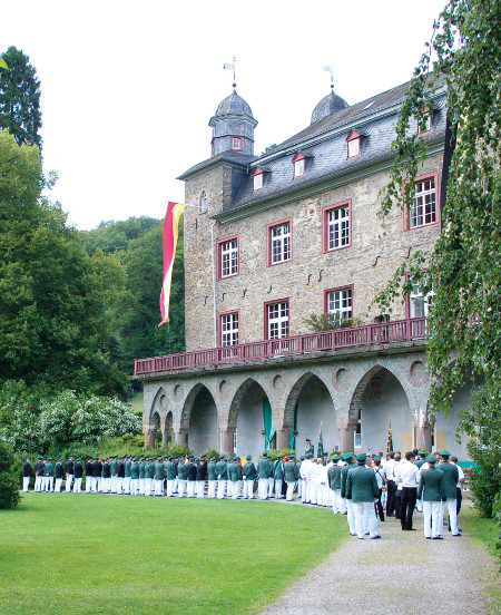 Schützen beim Antreten