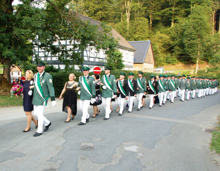 Schützen beim Marschieren