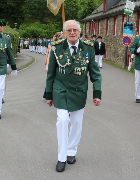 Schützen beim Antreten; Peter von Fürstenberg