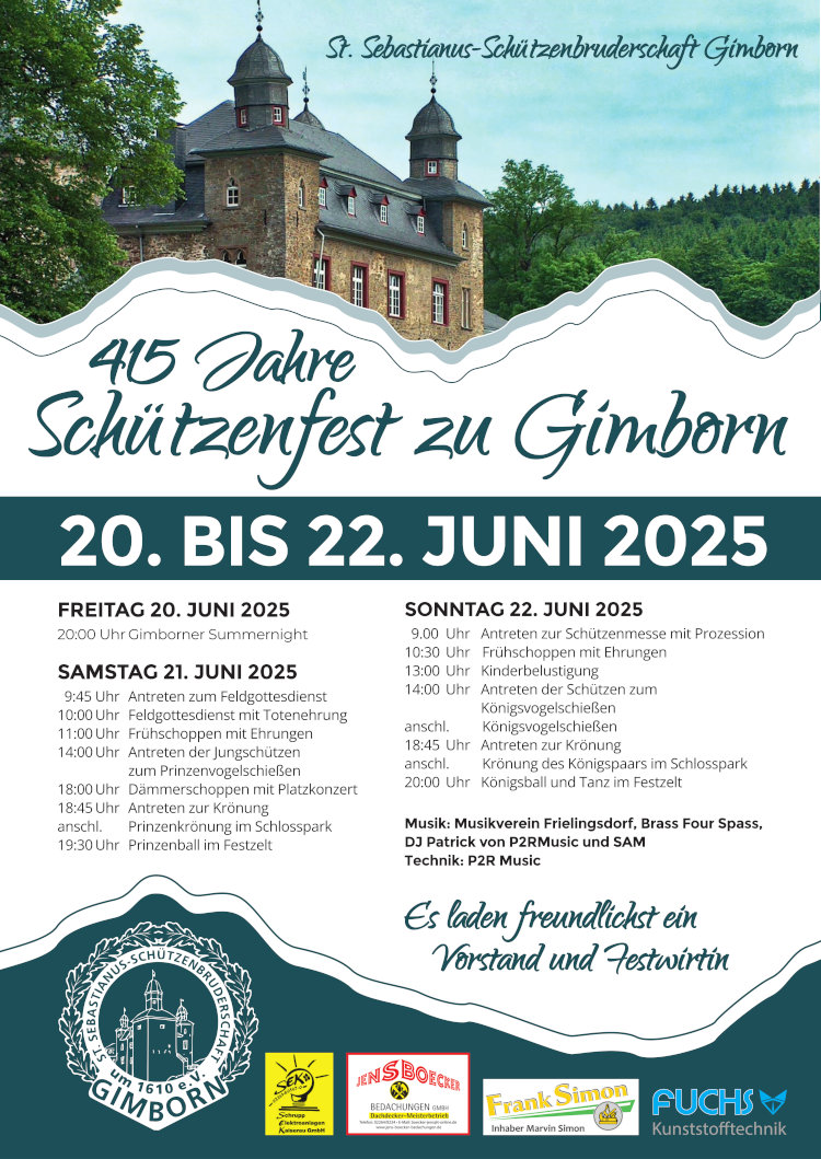 Plakat Schützenfest 2025