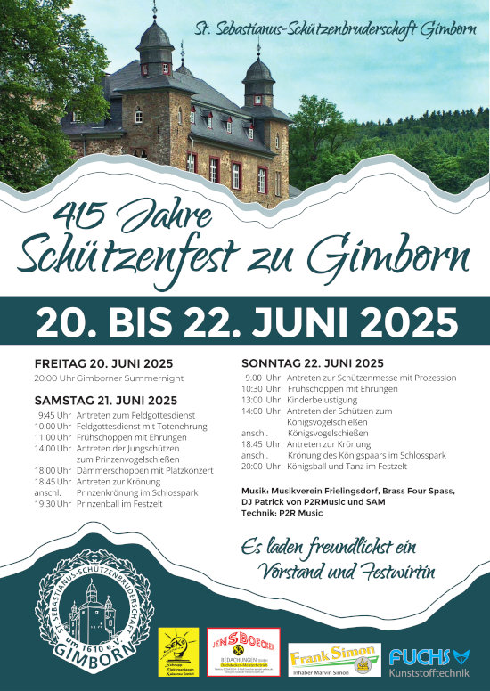 Plakat Schützenfest 2025