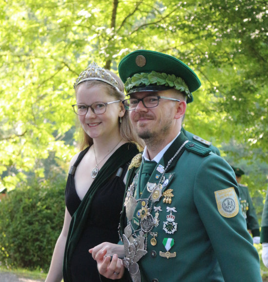 Scheidendes Königspaar Sascha und Christina Stötzel