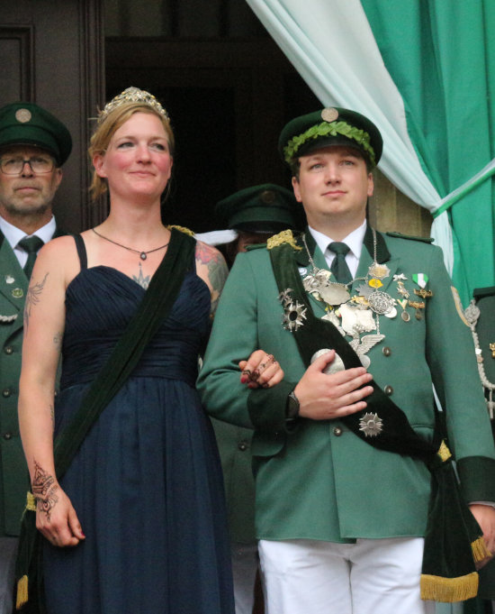 Das neue Königspaar unserer Bruderschaft: König Jan-Philipp Schorde und Königin Anna Günther