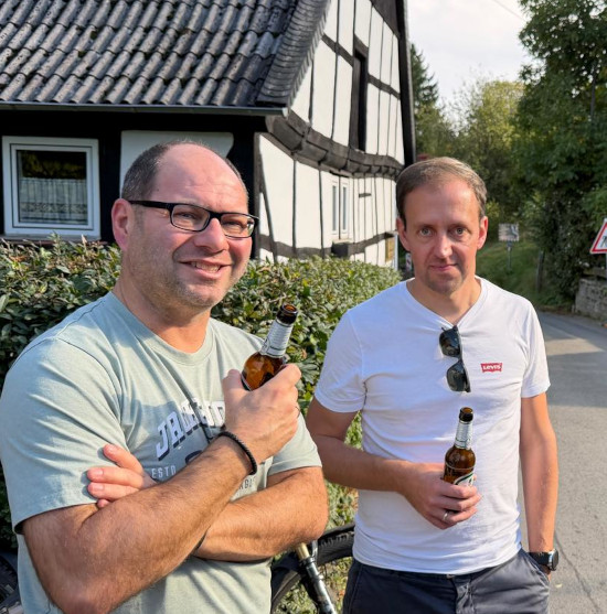 Besucher des Mitgliederfrühschoppens