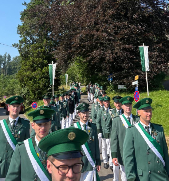 Schützen beim Antreten