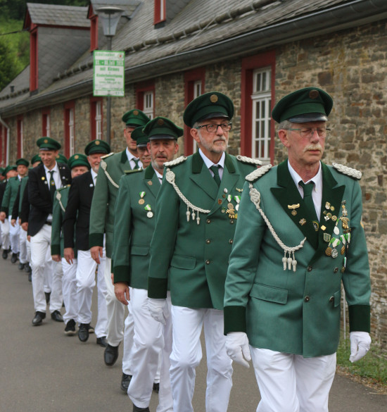 Schützen beim Antreten
