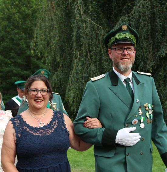 Königspaar Christian und Vanessa Schmidt