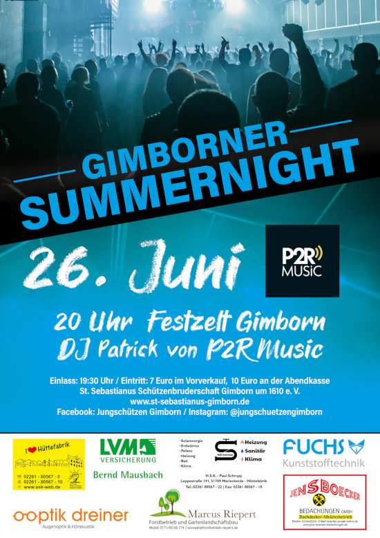 Plakat Gimborner Summernight 2026